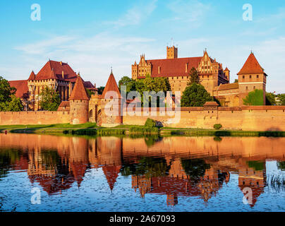 Schloss des Deutschen Ordens in Marienburg, Woiwodschaft Pommern, Polen Stockfoto