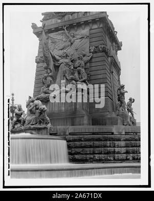 West Angesichts der Soldaten und Matrosen Denkmal, Indianapolis, Indiana. Stockfoto