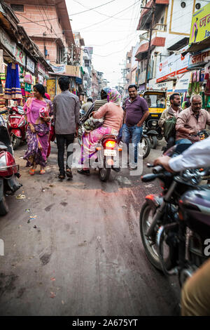 Street Scene. Sardar Market, Jodhpur, Rajasthan, Indien. Stockfoto