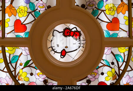 Bangkok, Thailand-02 APR 2018: hello kitty Thema Decke hello kitty Haus in Bangkok. Stockfoto