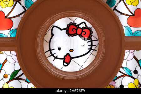 Bangkok, Thailand-02 APR 2018: hello kitty Thema Decke hello kitty Haus in Bangkok. Stockfoto