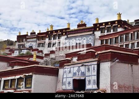 Ramoche Tempel, einem buddhistischen Kloster in Lhasa, Tibet autonomen Region. Stockfoto