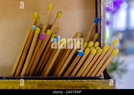 Jahrgang entspricht in Feld makro Detailansicht Stockfoto