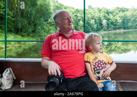 See Leśnia in der Nähe von Schloss Czocha senken Schlesischen Woiwodschaft, Polen Stockfoto