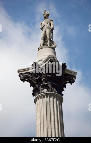 Nelsons Column lLondon UK Stockfoto