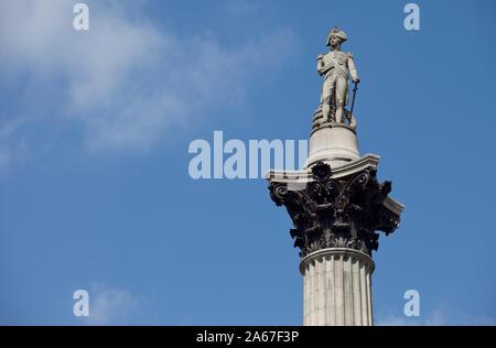 Nelsons Column lLondon UK Stockfoto