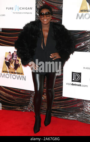 Die UK-Premiere von "Hitsville: Die Herstellung von Motown" im Odeon Luxe, Leicester Square - Ankunft mit: Mica Paris, Wo: London, Vereinigtes Königreich, wenn: 23 Sep 2019 Credit: Mario Mitsis/WENN.com Stockfoto