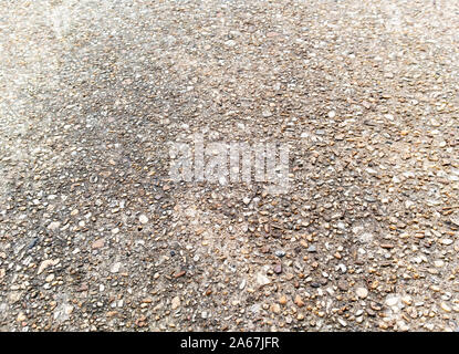 Betondecke Hintergrund Muster. Blick von oben auf die felsigen Betondecke Hintergrund Muster. Stockfoto