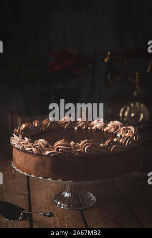 Geburtstag Schokolade Kakao Kuchen Stockfoto