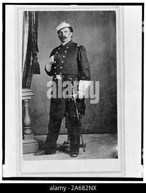 William Wagner, ein Chirurg in der 24 Illinois Regiment, full-length Portrait, stehend, nach vorne] / T.M. Schleier des Cartes de Visite Foto Galerie, Nashville, Tenn Stockfoto
