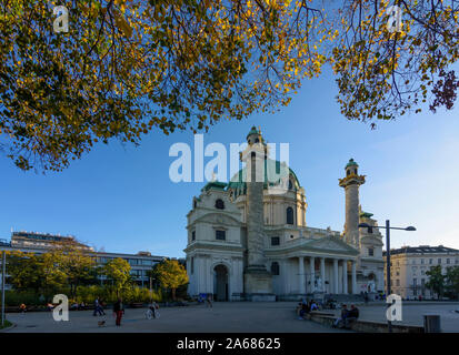 Wien, Wien: Karlskirche in Österreich, Wien, 04. Wieden Stockfoto