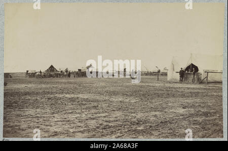 Winter Quarters der Quartiermeister der Abteilung, 6. Armee Korps. In der Nähe von Hazel Fluss, Va., 1864 Stockfoto