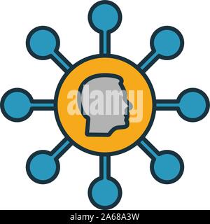 Empfehlung Marketing Icon Set. Vier Elemente in verschiedenen Stilrichtungen von online Marketing icons Collection. Kreative Empfehlungsmarketing Icons Stock Vektor