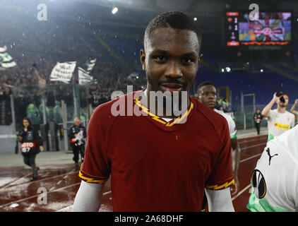 Stadio Olympico, Rom, Italien. 24 Okt, 2019. UEFA Europa League Fußball, Roma gegen Borussia Mönchengladbach; Marcus Thuram der Borussia - Redaktionelle Verwendung Credit: Aktion plus Sport/Alamy leben Nachrichten Stockfoto