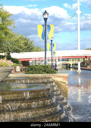 Antietam Creek Park Wasser Treppe 3. Stockfoto