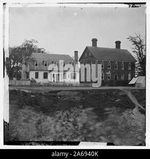 Yorktown, Virginia Thomas Nelson Haus (rechts), als ein Krankenhaus; im Jahr 1781 als Sitz von Lord Cornwallis Abstract: Ausgewählte Bürgerkrieg Fotografien, 1861-1865 Stockfoto