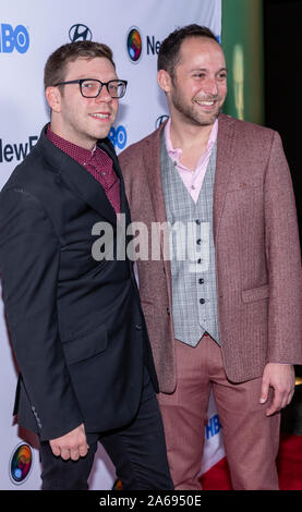 New York, NY, USA - Oktober 23, 2019: Nick McCarthy und David Hatkoff nehmen an der öffnung Nacht Screening der ell Durch "während NewFest Filmfestival in Stockfoto