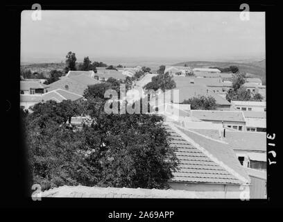 Zionistischen Kolonien auf Sharon. Zichron Yakob. In Erinnerung an Jakob. Ein Kummerower See Kolonie Stockfoto