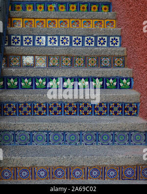 Kolonialtreppen in Puerto Vallarta, Mexiko Stockfoto