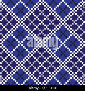 Farbenfrohe, moderne Argyle nahtlose Muster in Vektor - Dies ist ein klassisches Argyle, rautenförmigen Muster geeignet für Website Ressourcen, Grafiken, Drucken Stock Vektor