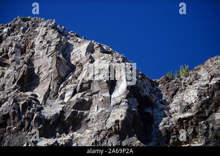 Insel an der felsigen Küste, Meer von Cortez, Baja California, Mexiko Stockfoto