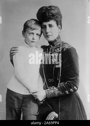 Queen Alexandra und Prinz Olaf (Norwegen) Stockfoto