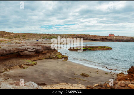 Abades Strand an der Ostküste von Teneriffa, attraktiven Ort für Taucher, Schnorchel und Taucherbrille Stockfoto