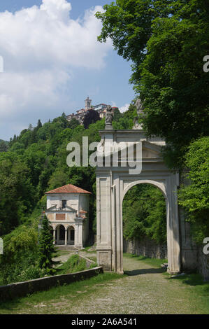 Italien, Lombardei, Sacro Monte di Varese, S. Ambrogio arch Stockfoto