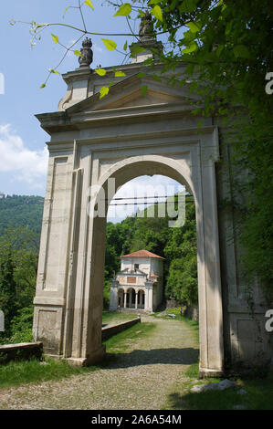 Italien, Lombardei, Sacro Monte di Varese, S. Ambrogio arch Stockfoto