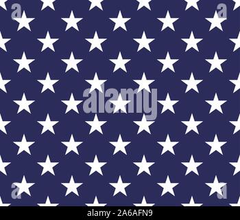 Sterne nahtlose Muster mit United States flag Farben Stock Vektor