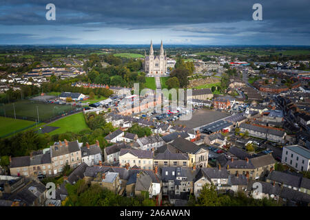 Luftaufnahmen von Armagh City, County Armagh, Nordirland Stockfoto