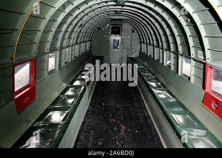 In einem zweiten Welt Krieg vintage DC3 DAKOTA Troop Transport Aircraft. Stockfoto