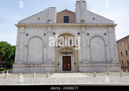 Unvollendete Kathedrale, von San Francesco da Rimini, Mausoleum der Familie Malatesta, Architekt Leon Battista Alberti, der erste Architekt der Renaissance Stockfoto