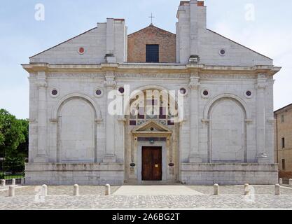 Unvollendete Kathedrale, von San Francesco da Rimini, Mausoleum der Familie Malatesta, Architekt Leon Battista Alberti, der erste Architekt der Renaissance Stockfoto