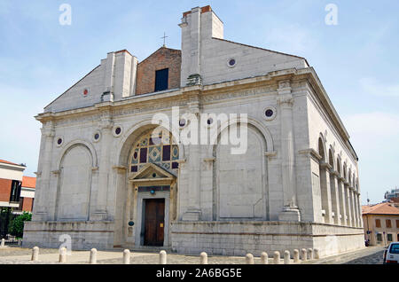 Unvollendete Kathedrale, von San Francesco da Rimini, Mausoleum der Familie Malatesta, Architekt Leon Battista Alberti, der erste Architekt der Renaissance Stockfoto