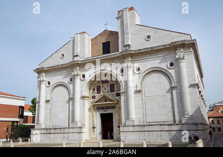 Unvollendete Kathedrale, von San Francesco da Rimini, Mausoleum der Familie Malatesta, Architekt Leon Battista Alberti, der erste Architekt der Renaissance Stockfoto