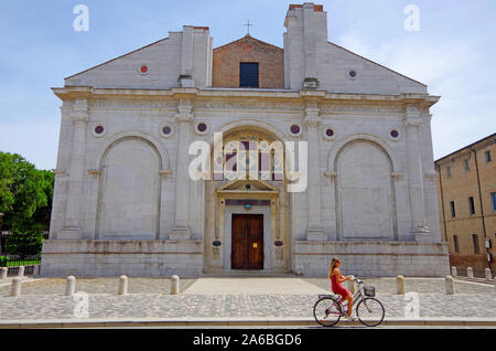 Unvollendete Kathedrale, von San Francesco da Rimini, Mausoleum der Familie Malatesta, Architekt Leon Battista Alberti, der erste Architekt der Renaissance Stockfoto