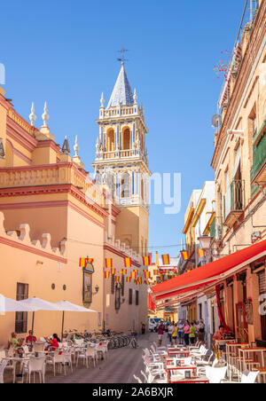 Sevilla Real Kirche Parroquia de Señora Santa Ana an der katholischen Kirche in Triana Sevilla Sevilla Sevilla Spanien Sevilla Andalusien Spanien EU Europa Stockfoto