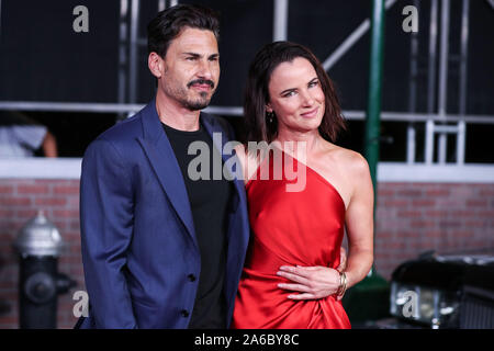 Hollywood, USA. 24 Okt, 2019. HOLLYWOOD, LOS ANGELES, Kalifornien, USA - 24. Oktober: Brad Wilk und Schauspielerin Juliette Lewis kommen an der Los Angeles Premiere von Netflix" Der Ire' an TCL Chinese Theater IMAX am Oktober 24, 2019 in Hollywood, Los Angeles, Kalifornien, USA, statt. Quelle: Bild Presse Agentur/Alamy leben Nachrichten Stockfoto