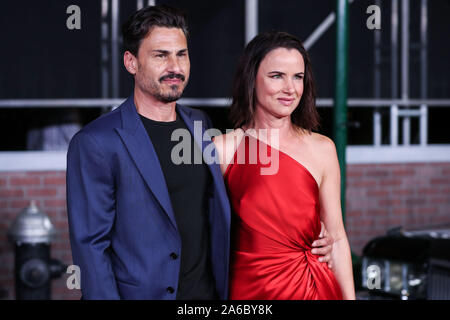 Hollywood, USA. 24 Okt, 2019. HOLLYWOOD, LOS ANGELES, Kalifornien, USA - 24. Oktober: Brad Wilk und Schauspielerin Juliette Lewis kommen an der Los Angeles Premiere von Netflix" Der Ire' an TCL Chinese Theater IMAX am Oktober 24, 2019 in Hollywood, Los Angeles, Kalifornien, USA, statt. Quelle: Bild Presse Agentur/Alamy leben Nachrichten Stockfoto