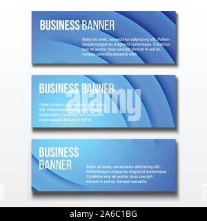 Banner gesetzt. Horizontale business banner Vorlagen Stock Vektor