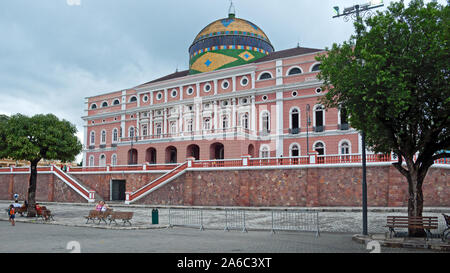 Der Amazonas in Manaus ist eines der wichtigsten Gebäude im Stil der Belle Époque in Brasilien Stockfoto