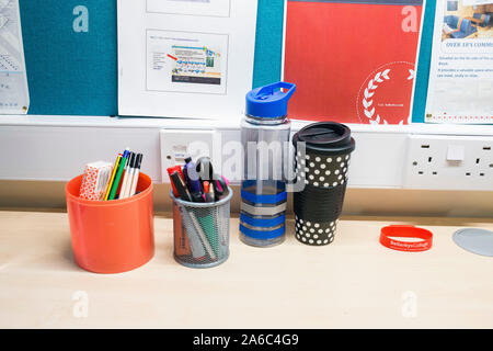 Ein Student Hallen der Bewohner Zimmer an der Universität Stockfoto