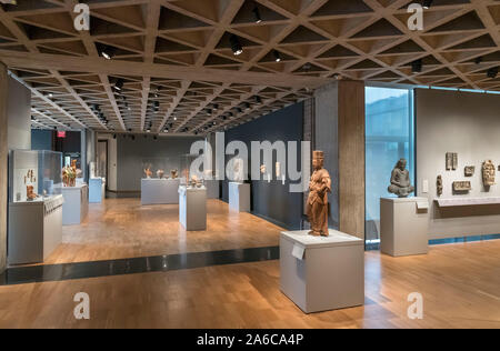 Innenraum der Yale University Art Gallery, New Haven, Connecticut, USA Stockfoto