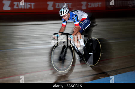 Frankreichs Bryan Coquard bei Tag vier der sechs Phynova Tag Radfahren bei Lee Valley VeloPark, London. Stockfoto