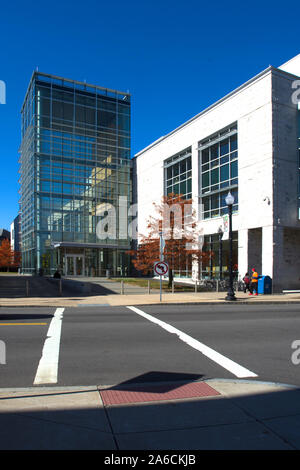 Bristol County Gericht Eingang - Taunton, Massachusetts, USA Stockfoto