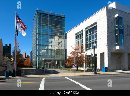 Bristol County Gericht Eingang - Taunton, Massachusetts, USA Stockfoto