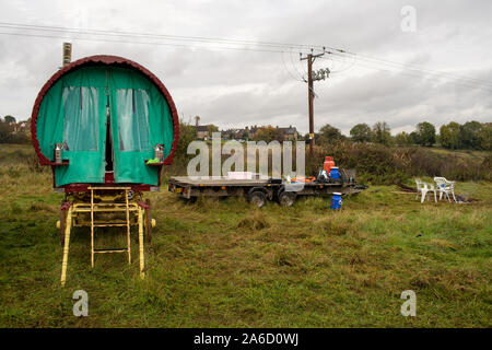 Stow Gypsy Horse Fair, Stow auf der Wold, Cotswolds, Glouctershire, England, Großbritannien Stockfoto