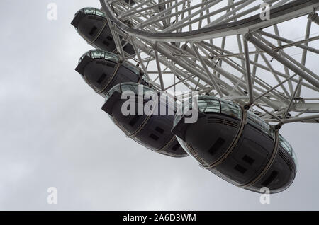 Das London Eye Aussichtsrad in London, England Stockfoto