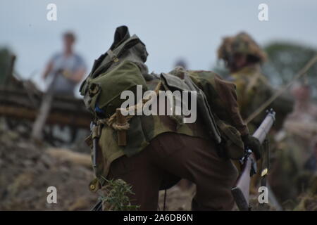 Auswahl von Bildern aus den Yorkshire Kriegszeiten Erfahrung 2019 Stockfoto